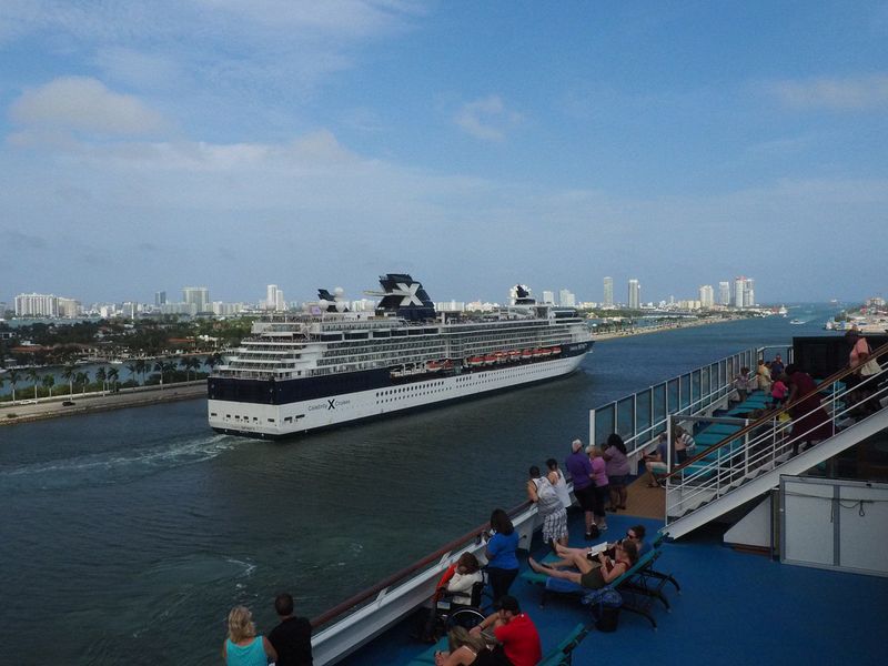 The Celebrity Infinity leaves before we do