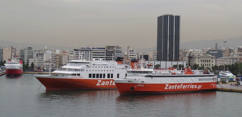 Colorful ferries