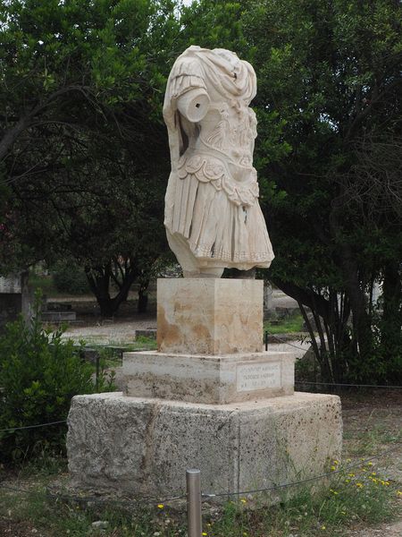 Headless and armless statue of Emperor Hadrian