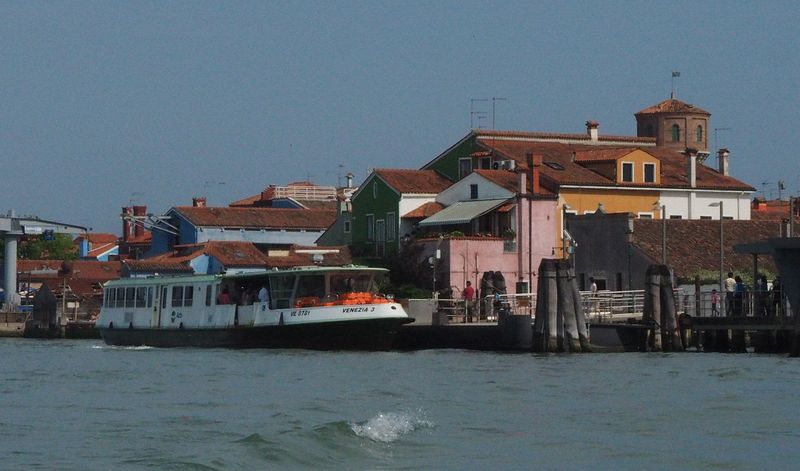 Burano's vaporetto stop