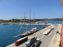 Two sail boats next to our ship