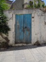 An old blue door