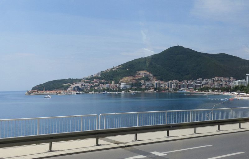 Most of Budva is a modern resort town, but with an Old Town at the far left