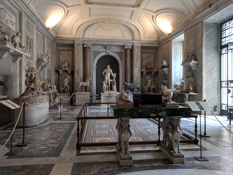 Exhibit room in the Vatican Museum