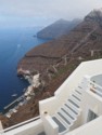 A view of the mule path down the cliff to the harbor