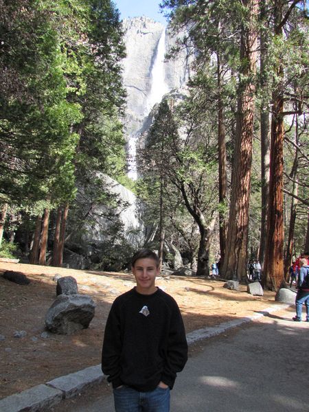 Andrew at Yosemite Falls