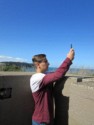 Andrew takes a picture