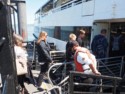 Boarding the boat