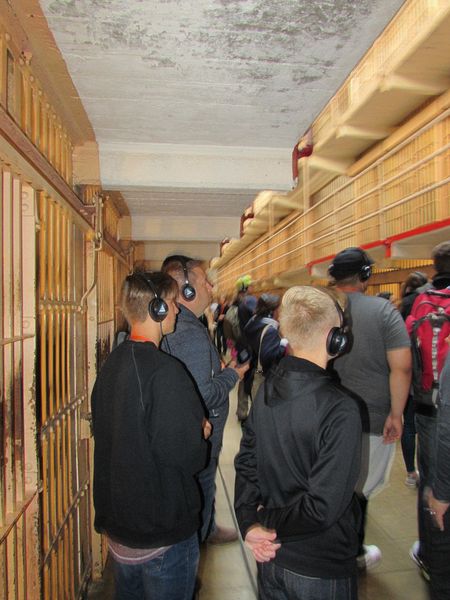 Listening to the audio guide