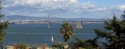 The Bay Bridge and East Bay as seen from Coit Tower