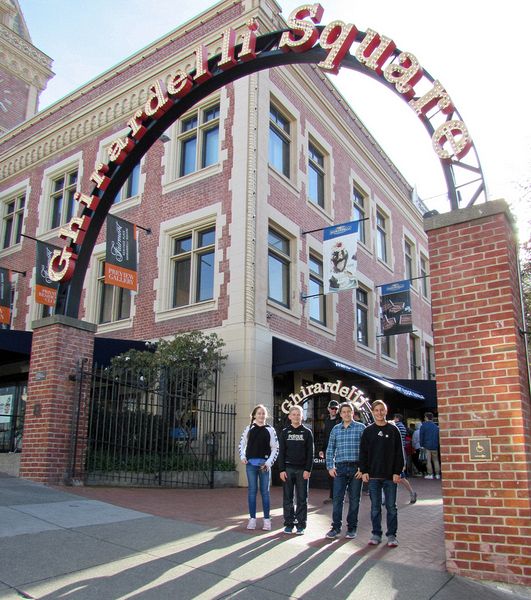 The Florida kids at Ghirardelli Square