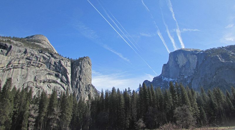 Three Brothers and Half Dome