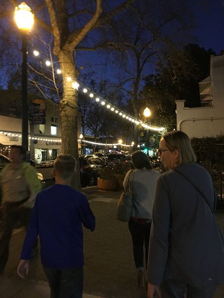 Walking to the ice cream store