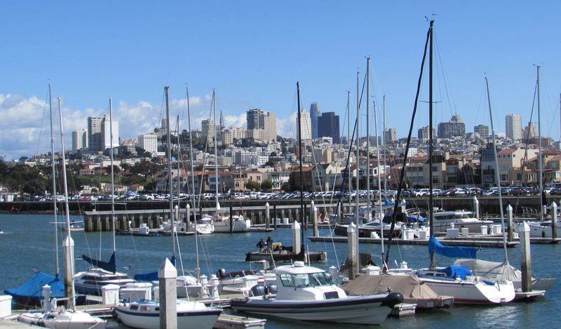 Yacht harbor at the Marina