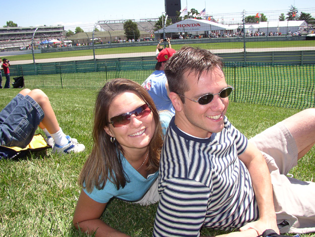 18 - qualifying - Jim and Jill at the track
