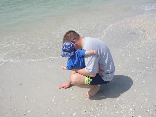 03-daddy shows andrew the beach for the first time