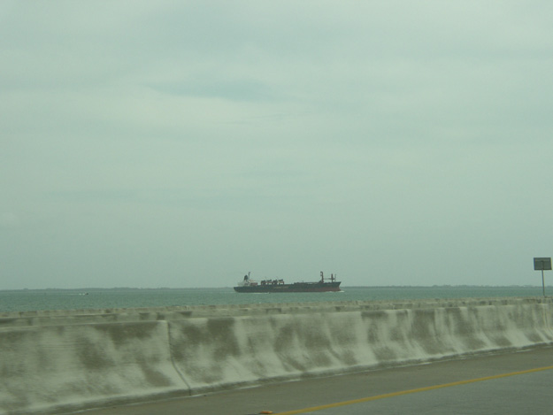 04-ship going under sunshine skyway