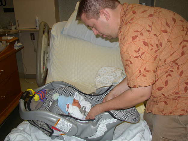 35-Nicholas and Dad getting ready to leave