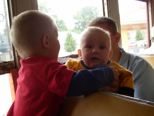 15-Andrew and Nicholas on train