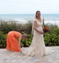 Adjusting the dress