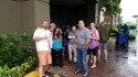 Evacuation after the hotel lobby floods