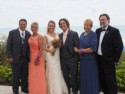 The bride and groom with their parents