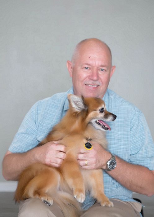 Pete holds Ginger 2