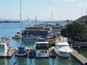 Boats docked in the Alameda estuary