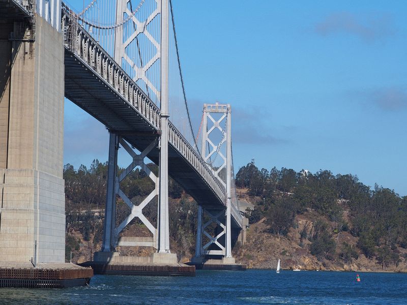 Crossing under the Bay Bridge