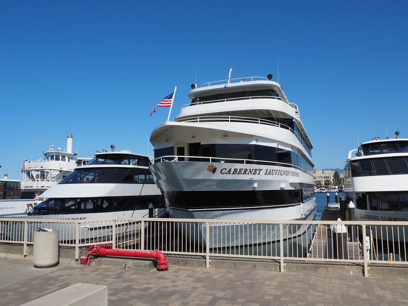 The Cabernet Sauvignon is our boat for the Bay cruise to watch the air show