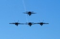 Four Blue Angels, two upside down