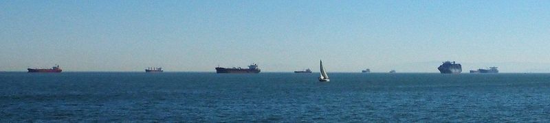 Ships anchored in San Francisco Bay