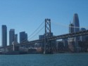 The Bay Bridge and downtown San Francisco