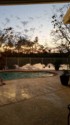 Back yard at sunset