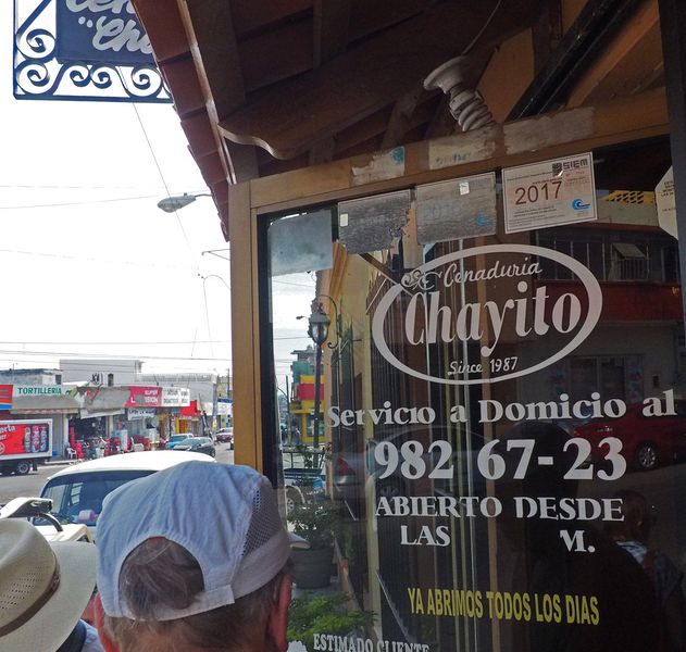 Next stop is the Cenaduria Chayito restaurant