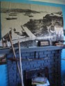 Old fireplace in the museum