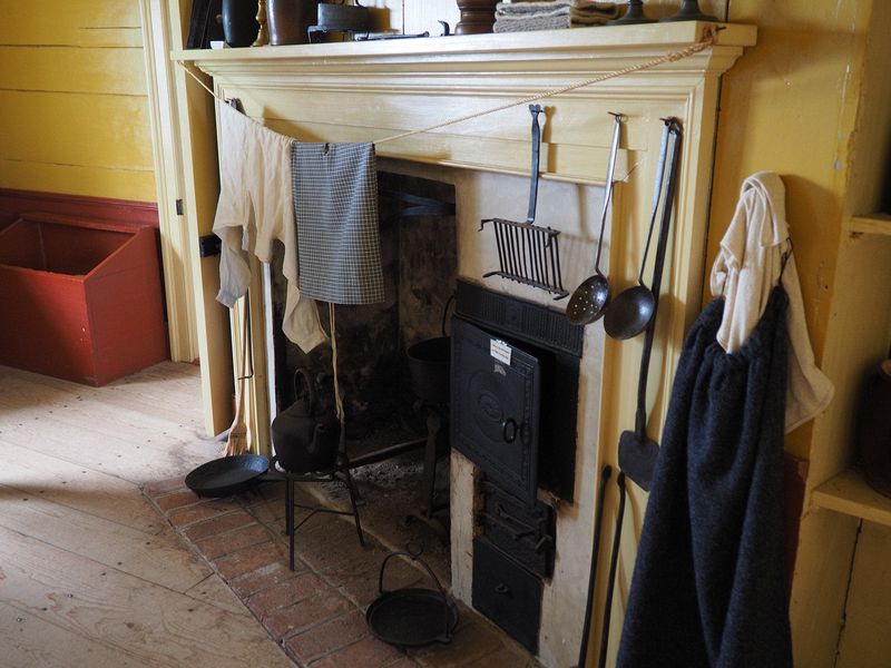 Fireplace in the old lighthouse