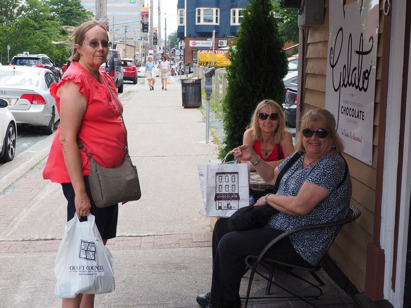 June, Eloise, and Linda take a short break