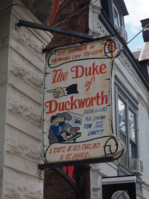 Sign for the Duke of Duckworth pub