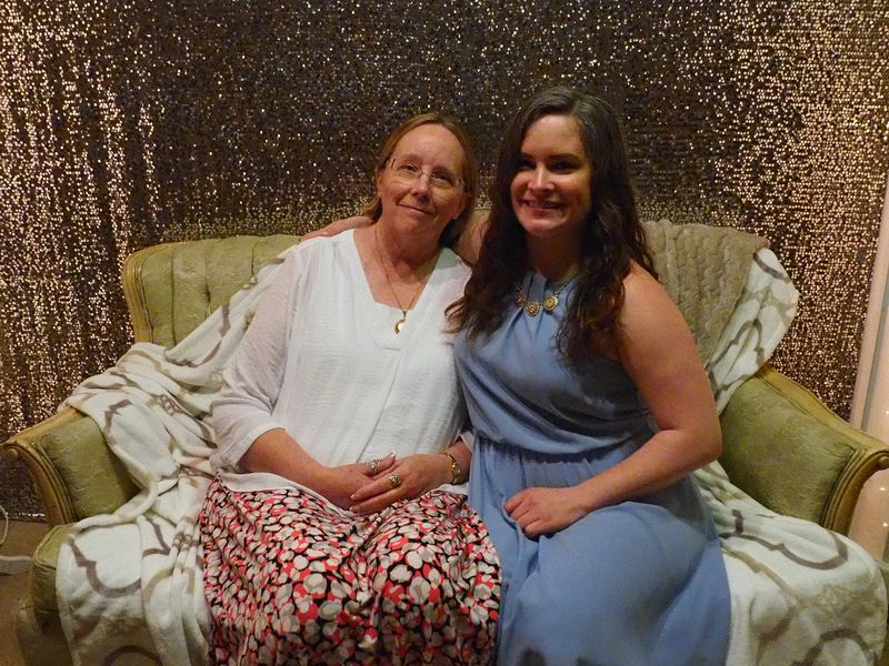 June and Jessica in the photo booth