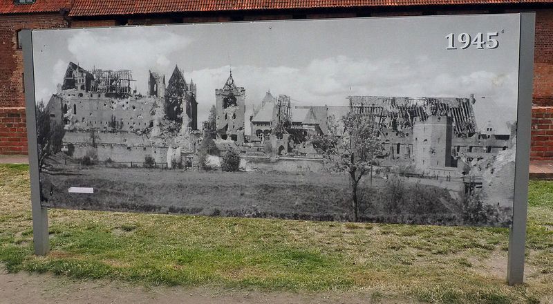 What the Castle looked like at the end of World War II