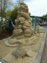 Sand sculpture at the Mystic Acquarium