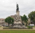 A statue commemorating Avignon becoming part of France in 1791