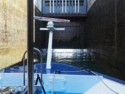 After we  drop 30 feet or so, the lock gate opens