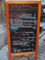 Cafe menu