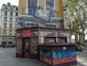 Even the cafe is a painting