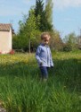 Jude amongst the wildflowers