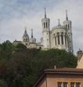 Looking back to the Basilica from street level below