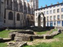 The stones from this 4th century Roman monument were used in building the cathedral