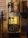 This machine makes braids from metallic thread